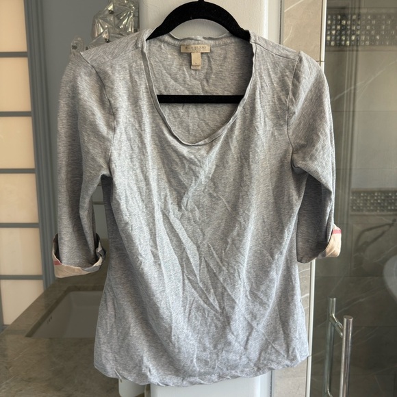 Burberry Check Trim Tee - Picture 7 of 10